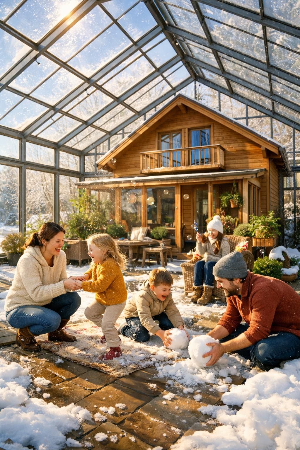 découvrez cette serre habitable innovante qui chauffe votre maison en hiver, offrant confort et économie d'énergie tout en profitant d'un espace verdoyant.