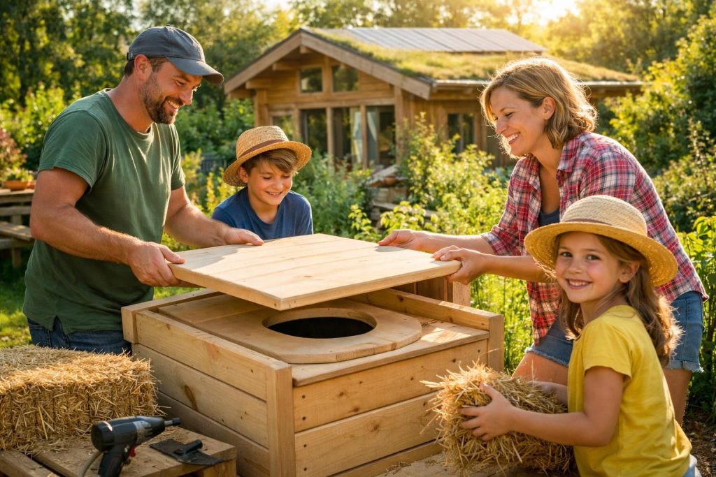 apprenez à construire vos propres toilettes sèches design avec ce guide diy facile et écologique, alliant confort et style pour une maison durable.